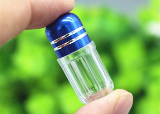 56mm Şeffaf Plastik İlaç Şişeleri 5g Silindirik Mini Hap Kutuları