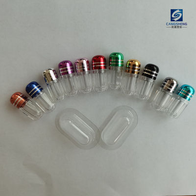 Tek Kapsül Plastik Hap Şişeleri 2g Silindirik Şekil
