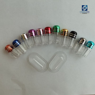 Alüminyum Kapaklı Sekizgen Boş Plastik Hap Kapsülleri 2g