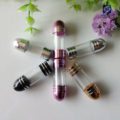 44mm Küçük Plastik Hap Kapları Pembe Bir Kapsül Ambalajı