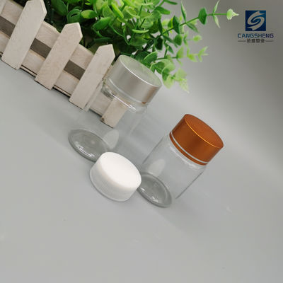 PS Boş Plastik Hap Şişeleri 10ml Silindirik Tablet Kapları