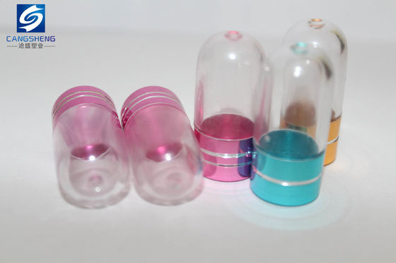 15mm PS Şeffaf Plastik Hap Şişeleri Konteyner Bir Kapsül