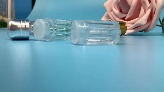 56mm Şeffaf Plastik İlaç Şişeleri 5g Silindirik Mini Hap Kutuları