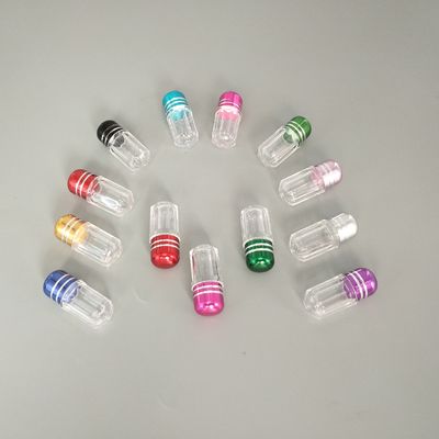 56mm Şeffaf Plastik İlaç Şişeleri 5g Silindirik Mini Hap Kutuları