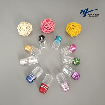 Silindirik Şeffaf Plastik İlaç Şişeleri