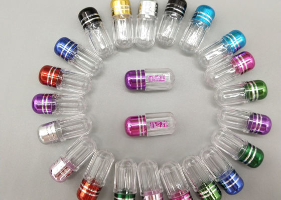 12mm PS Boş Plastik Hap Kapsülleri Tek Hap Kapsül Ambalaj Şişeleri