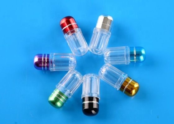 1g Plastik Kapsül Şişeleri Yuvarlak Polistiren Mini Hap Şişeleri