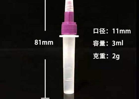 3ml Polipropilen Plastik Reaktif Şişesi Tıbbi Test