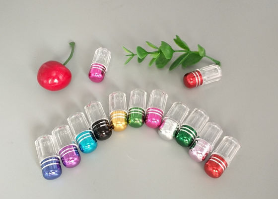 3ml PS Küçük Plastik Hap Kapları Mermi Şekli Kapsül Ambalaj Şişeleri