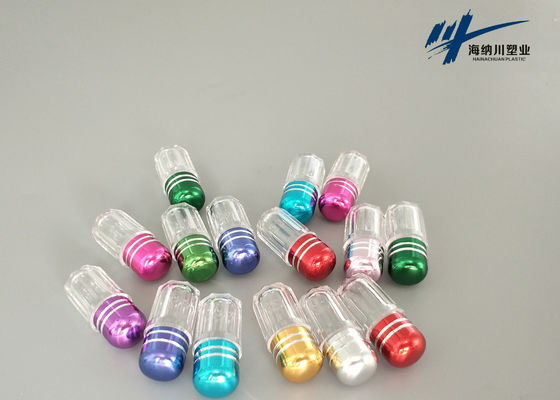3ml PS Küçük Plastik Hap Kapları Mermi Şekli Kapsül Ambalaj Şişeleri