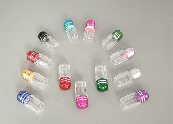 3ml PS Küçük Plastik Hap Kapları Mermi Şekli Kapsül Ambalaj Şişeleri