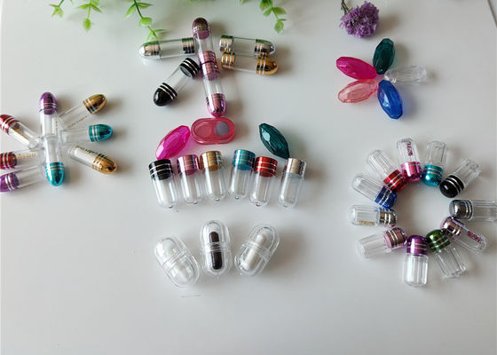 Altın Boş Kapsül Kabukları PS Plastik 2g Şeffaf Hap Şişeleri