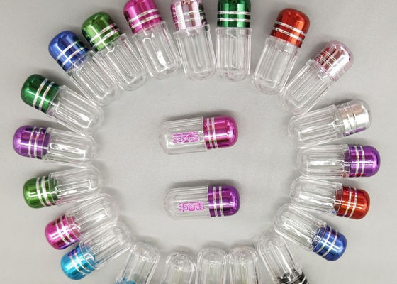 13mm Küçük Hap Şişeleri Silindirik Şekil Tek Kapsül Ambalajı