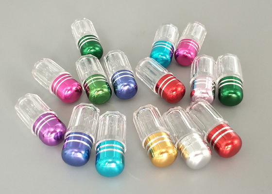 Metal Kapaklı Şeffaf Blister Boş Kapsül Kabuğu ile 3g 13mm Plastik Şişe