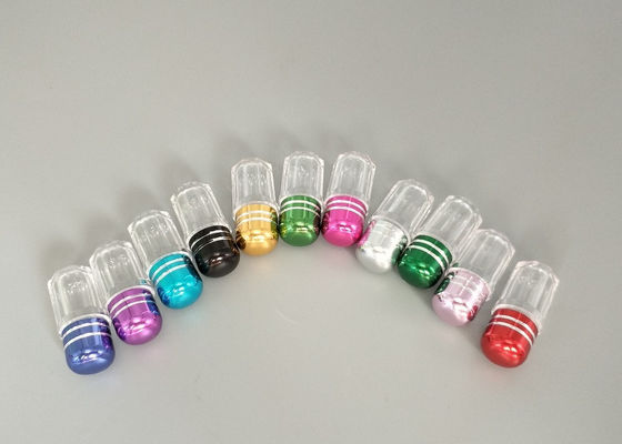 3ml Altın Şeffaf Hap Şişeleri OEM Boş Plastik Hap Şişeleri