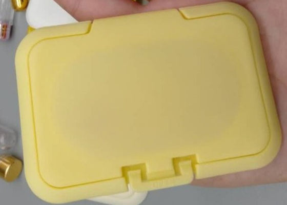 65mm Islak Mendil Kapağı Doldurulamaz ISO9001 Plastik Flip Top Cap