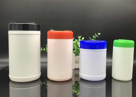 HDPE Islak Mendil Kovaları ISO9001 Silindir Islak Mendil Ambalaj Şişeleri