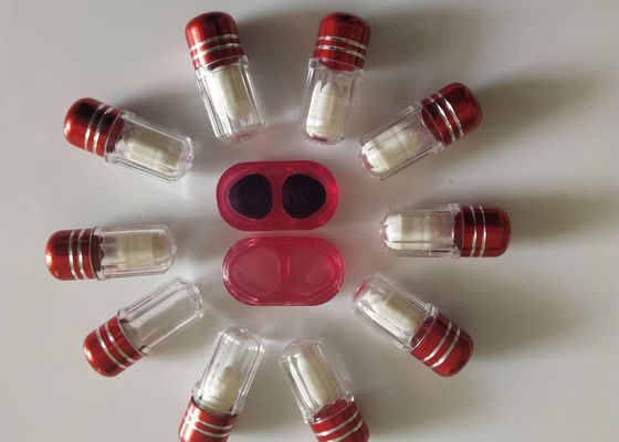 SGS Boş Plastik Hap Şişeleri 13mm Tek Kapsül Mermi Şekli
