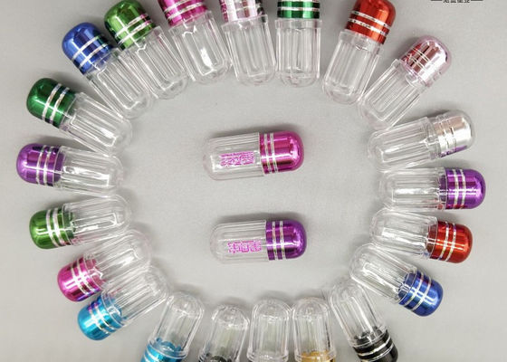 Tek Kapsül Plastik Hap Şişeleri 2g Silindirik Şekil