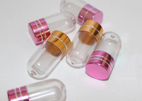 15mm PS Şeffaf Plastik Hap Şişeleri Konteyner Bir Kapsül