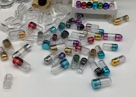 Silindirik Şeffaf Plastik İlaç Şişeleri